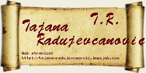 Tajana Radujevčanović vizit kartica